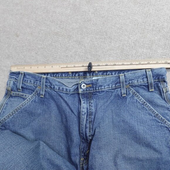 Levi's SIlvertab Carpenter Jeans 38 x 31 Blue Vintage Y2K 2003 Baggy Wide Leg - Picture 10 of 14
